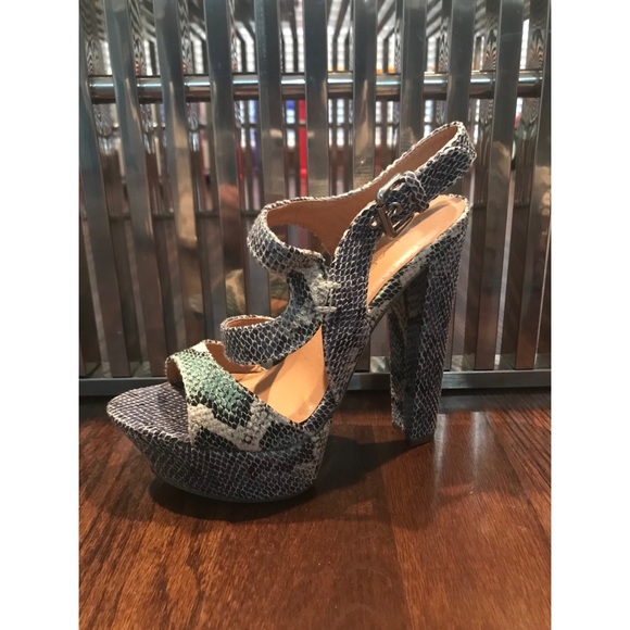 Python print platform heel blue/green/gray/Black - Picture 2 of 8